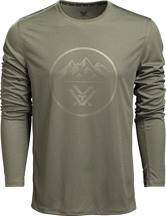 Vortex Men's Three Peaks Performance Grid Long Sleeve Shirts