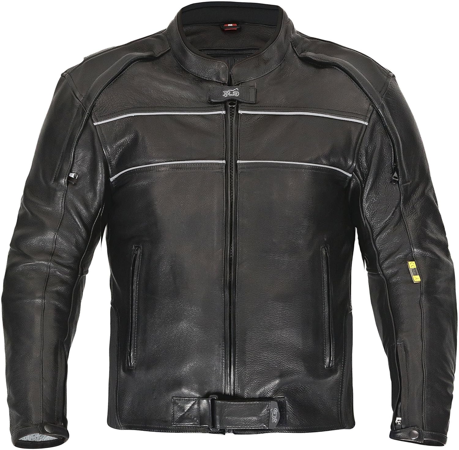 high quality xls leather motorcycle jacket black large black