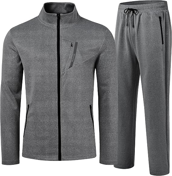 Tracksuit Men's Long Sleeve Jogging Suit Leisure Sports Running Suit Tracksuit Sweat Jacket Sports Trousers Fitness Sports Suit with Zip